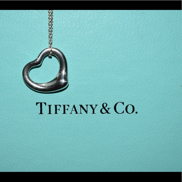 Tiffany & Co Elsa Peretti open heart Necklace - Picture 1 of 8